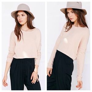 Light pink cropped sweater